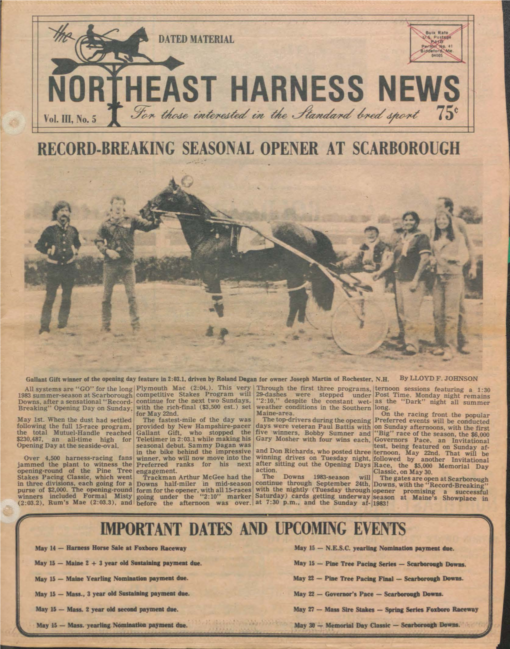 Northeast Harness News, May 1983