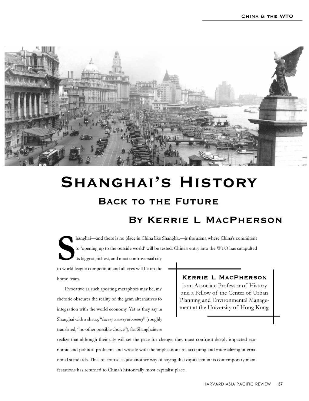 Shanghai's History