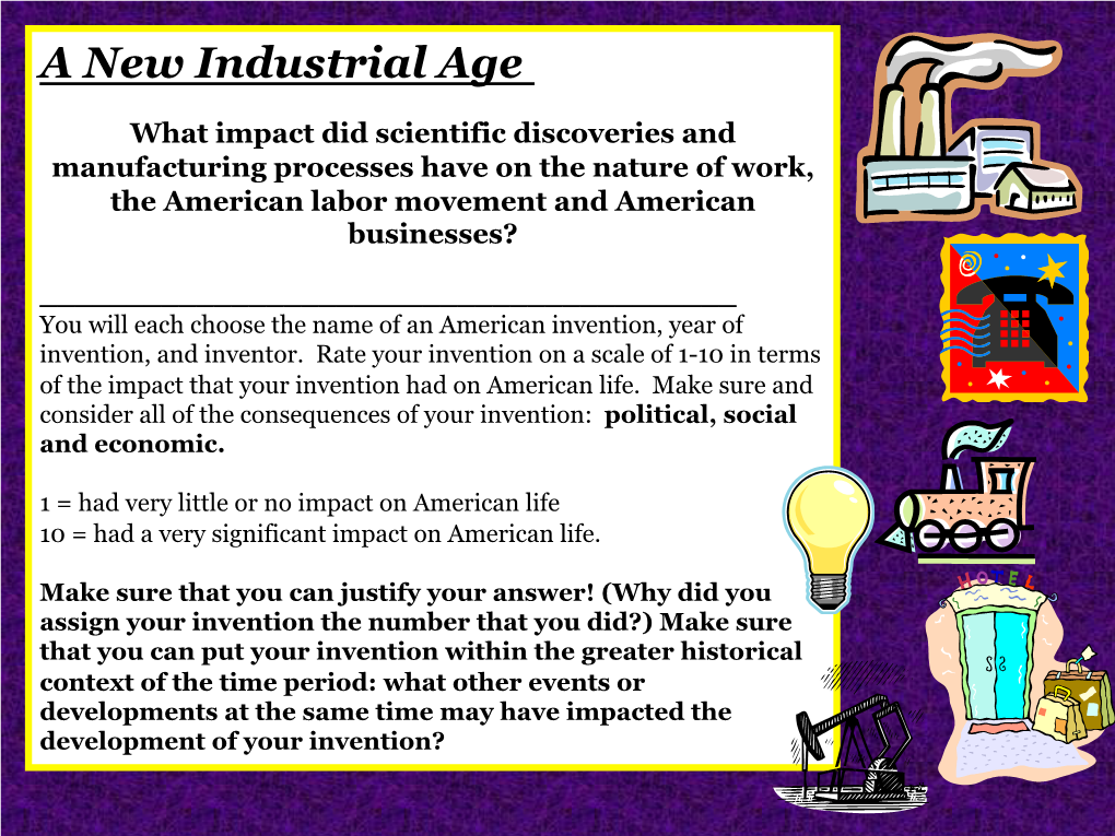 A New Industrial Age