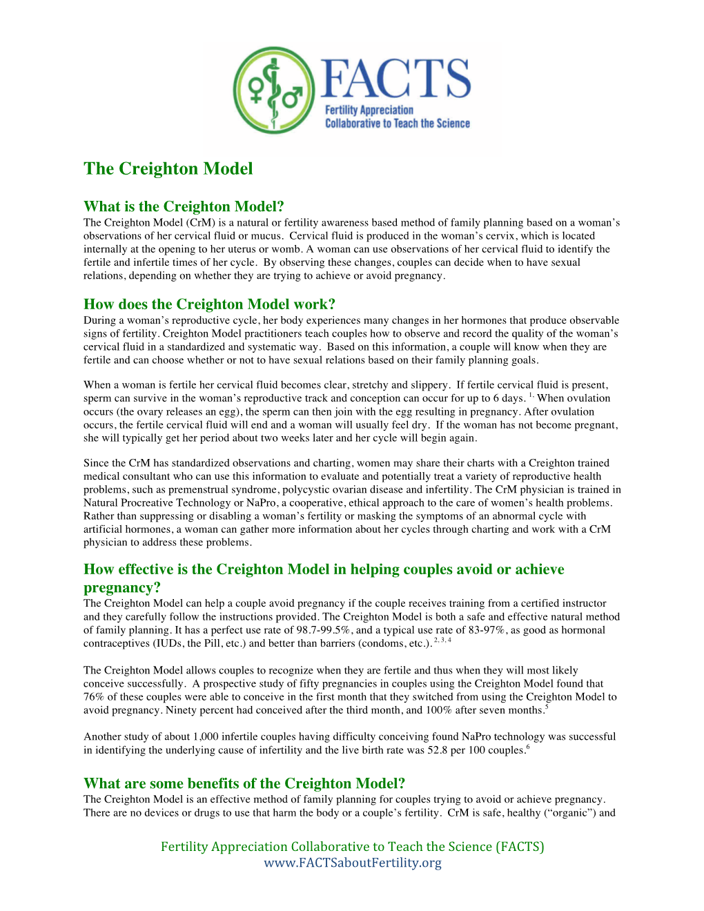 The Creighton Model