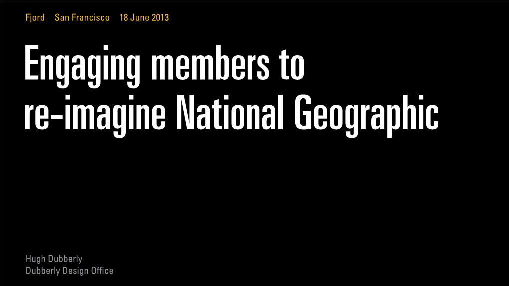 Re-Imagining Natgeo