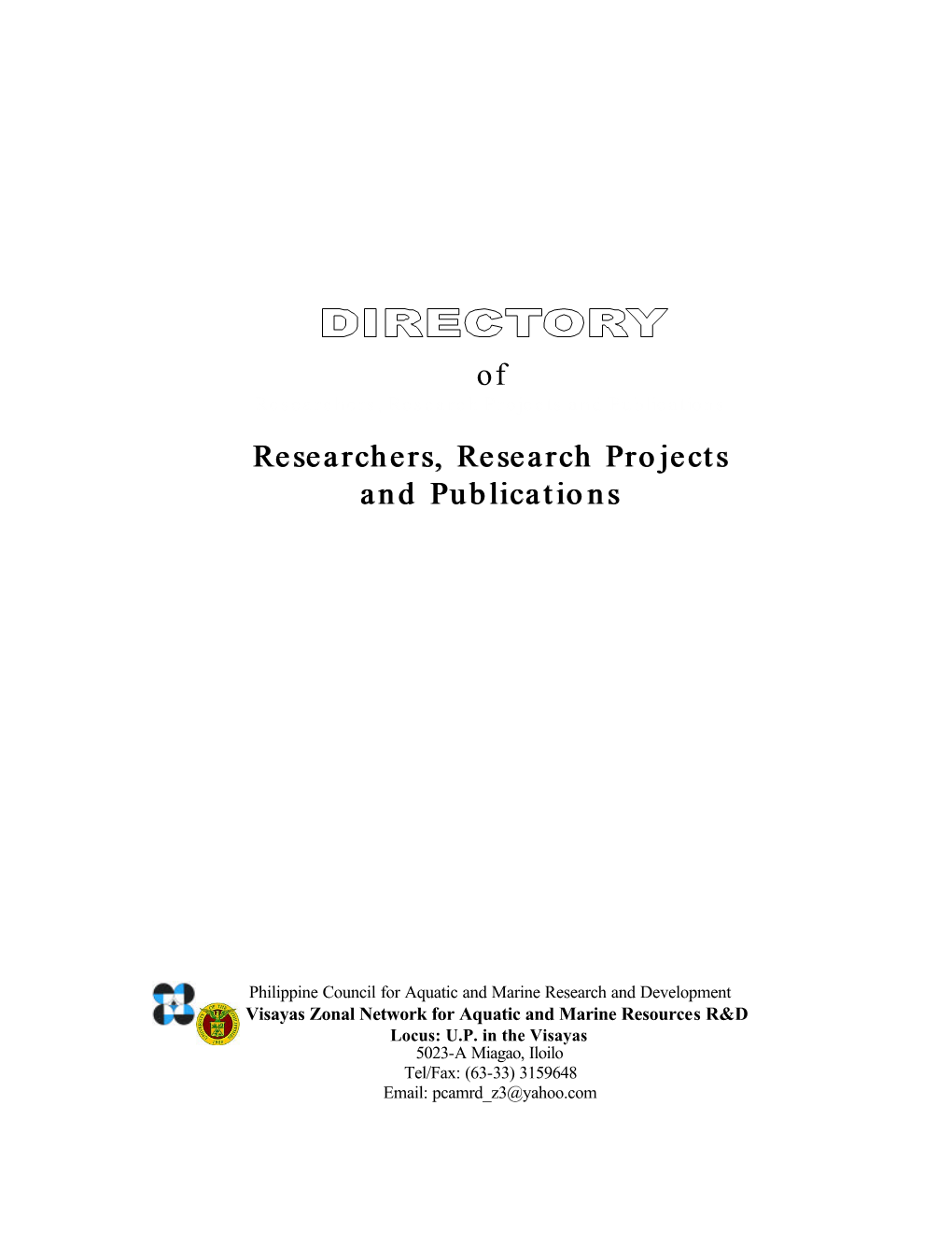 Of Researchers, Research Projects Researchers, Research Projects