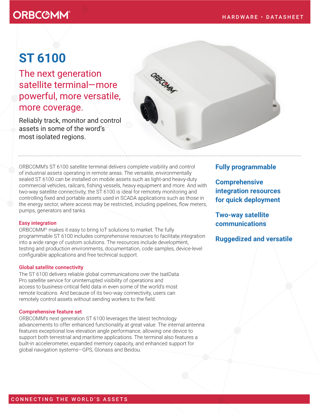 ST 6100 the Next Generation Satellite Terminal—More Powerful, More Versatile, More Coverage