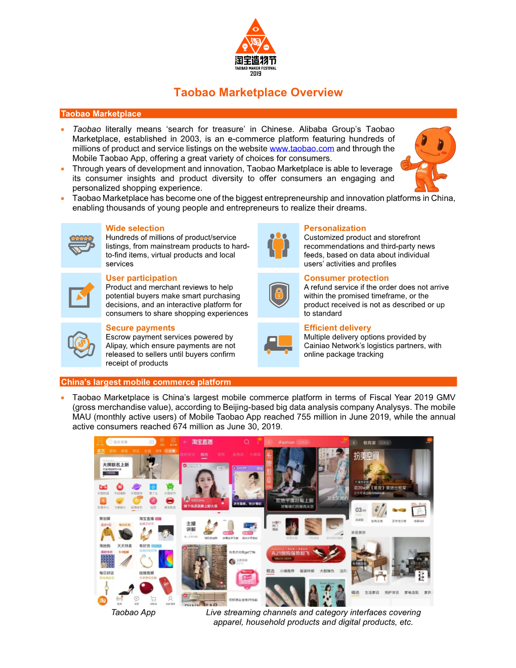 Taobao Marketplace Overview