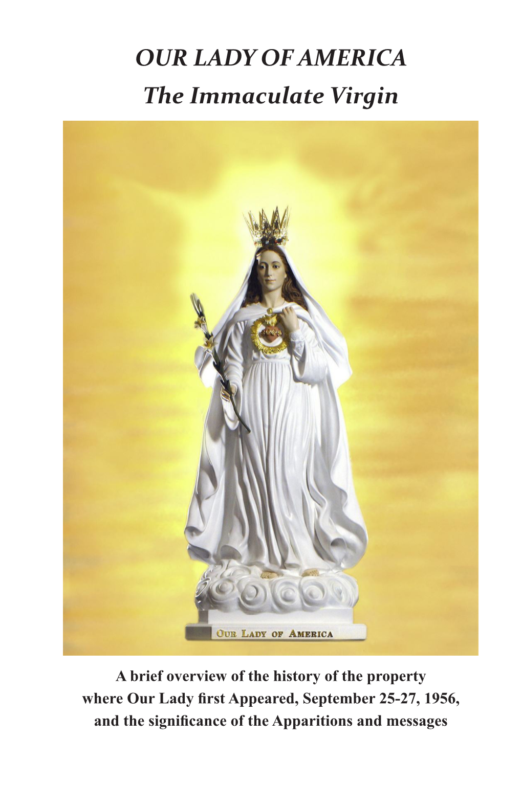 Our Lady of America Booklet for Printing