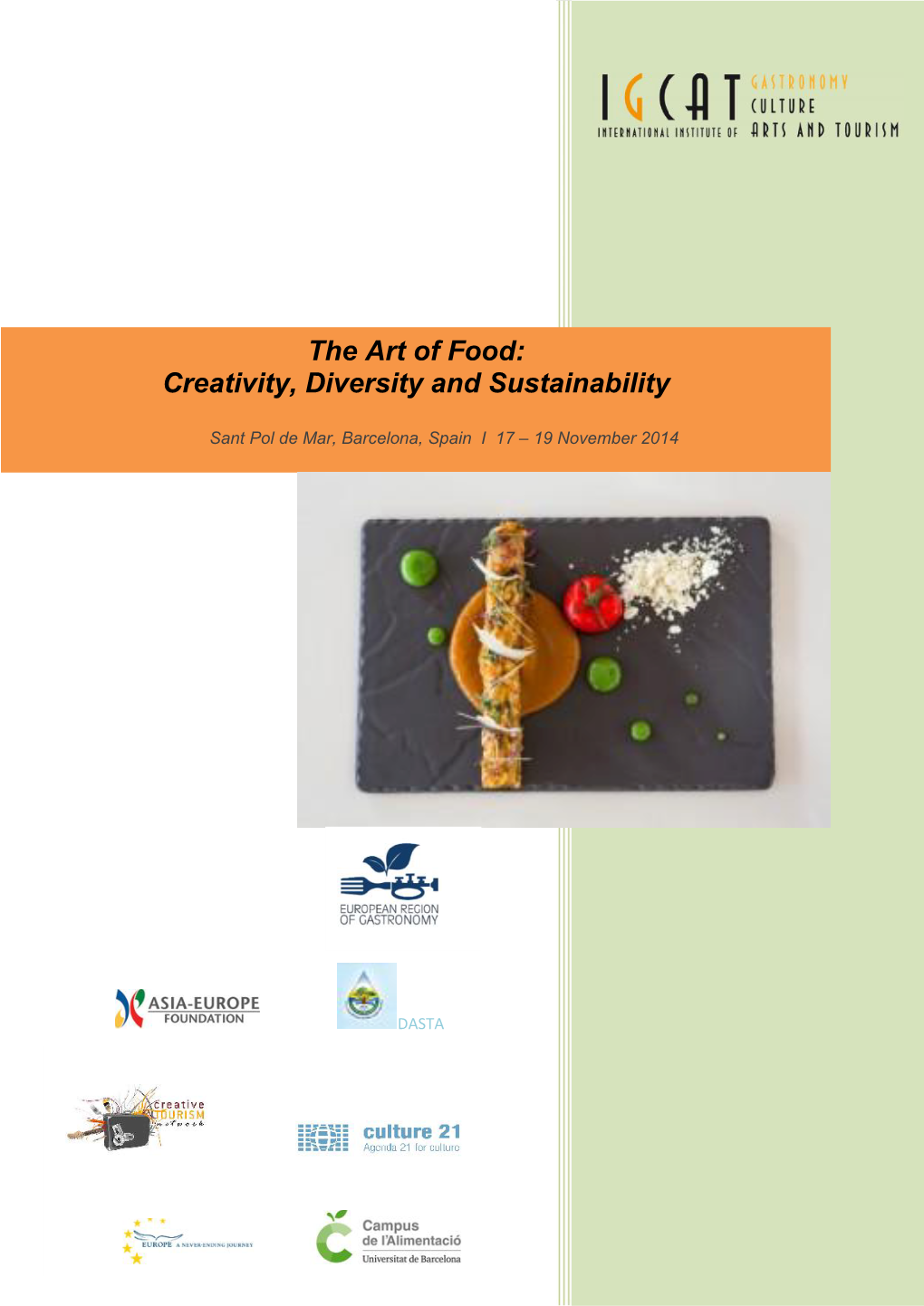 The Art of Fo Creativity, Diversity and the Art of Food