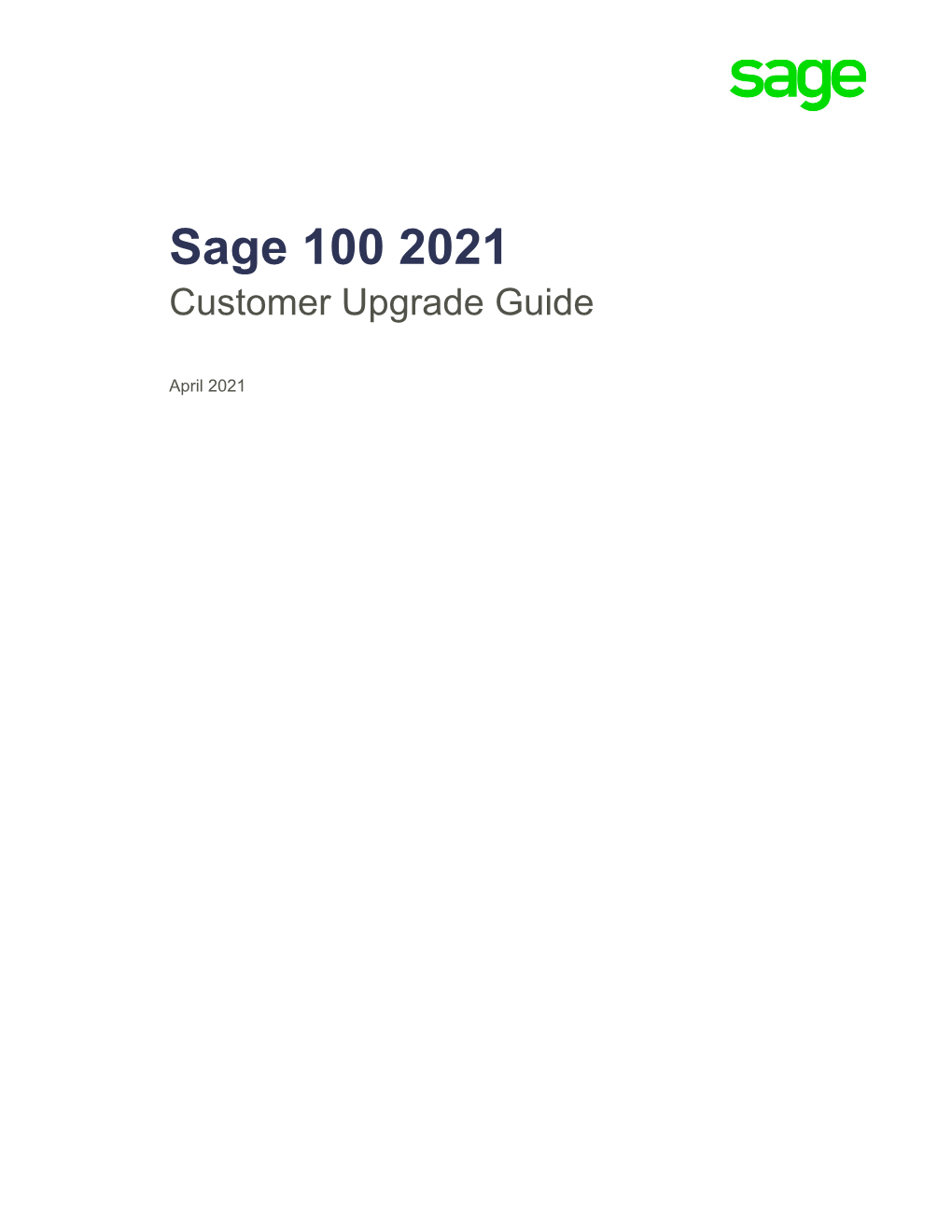 Sage 100 Upgrade Guide