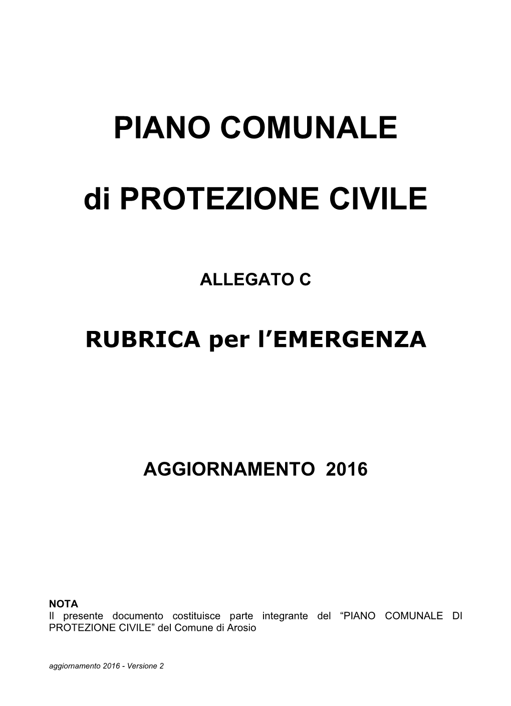 Rubrica Di Emergenza