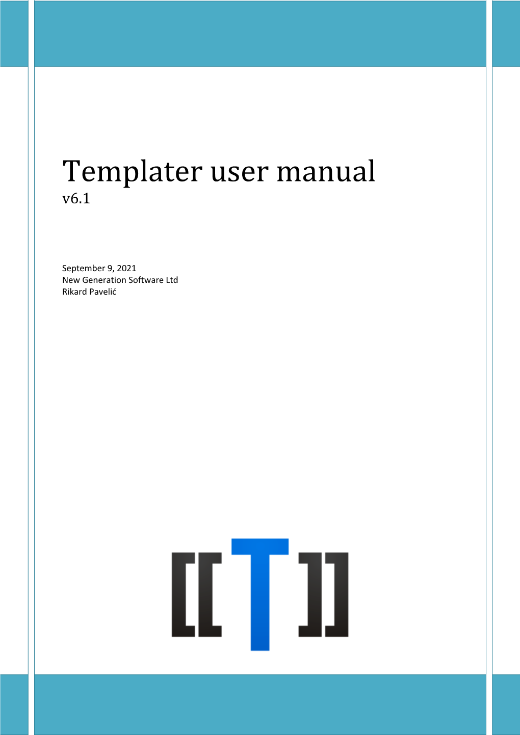 Templater User Manual V6.1