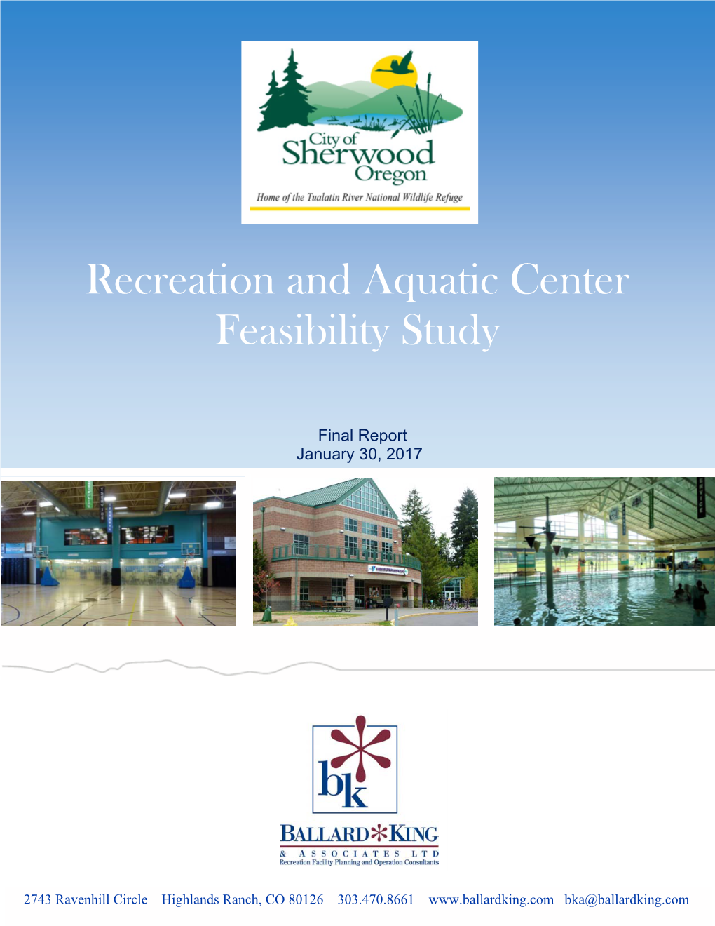 Recreation and Aquatic Center Feasibility Study *