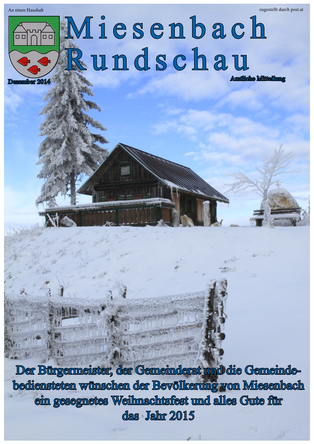 Miesenbach Rundschau Dezember 2014 Seite