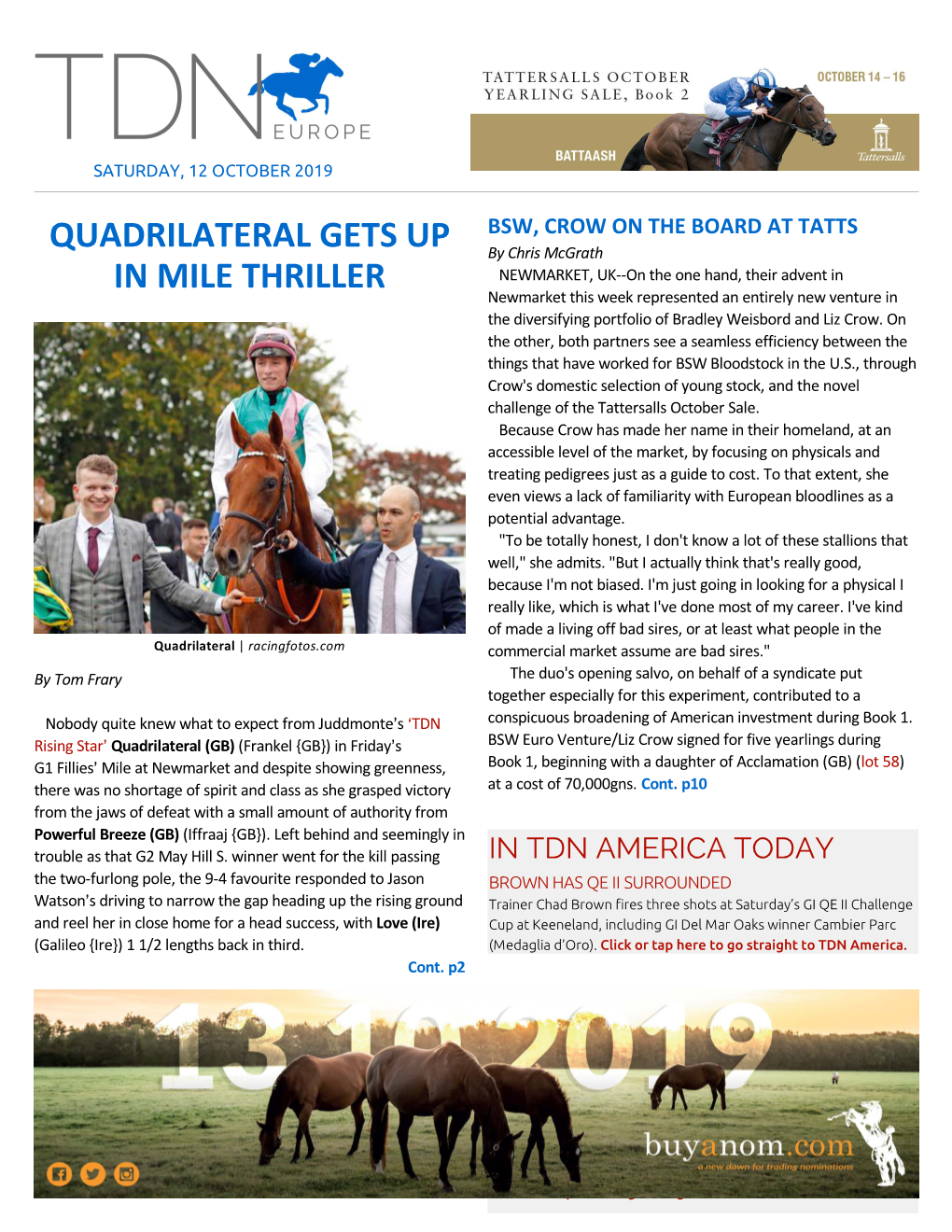 Quadrilateral Gets up in Mile Thriller Cont
