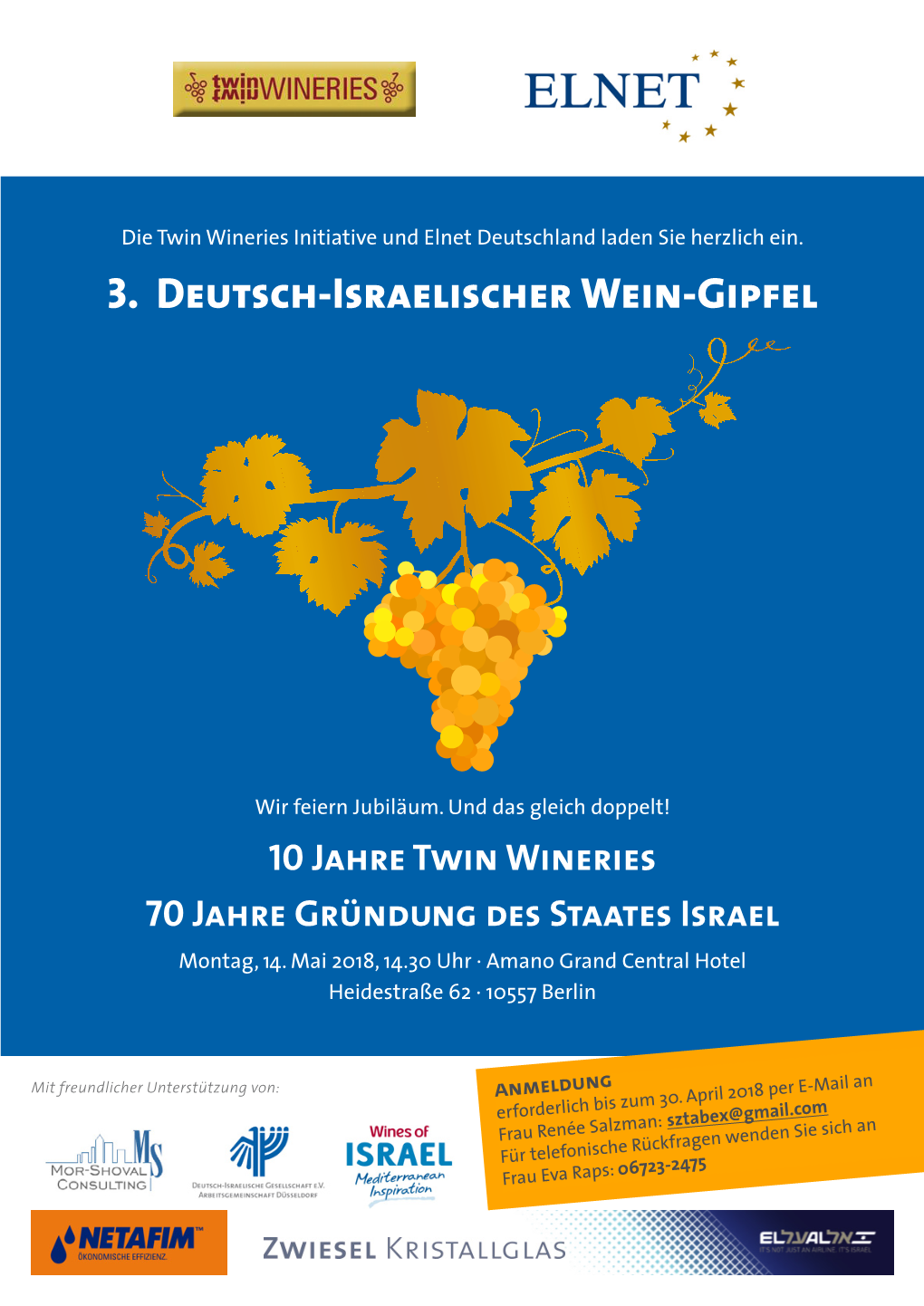 3. Deutsch-Israelischer Wein-Gipfel