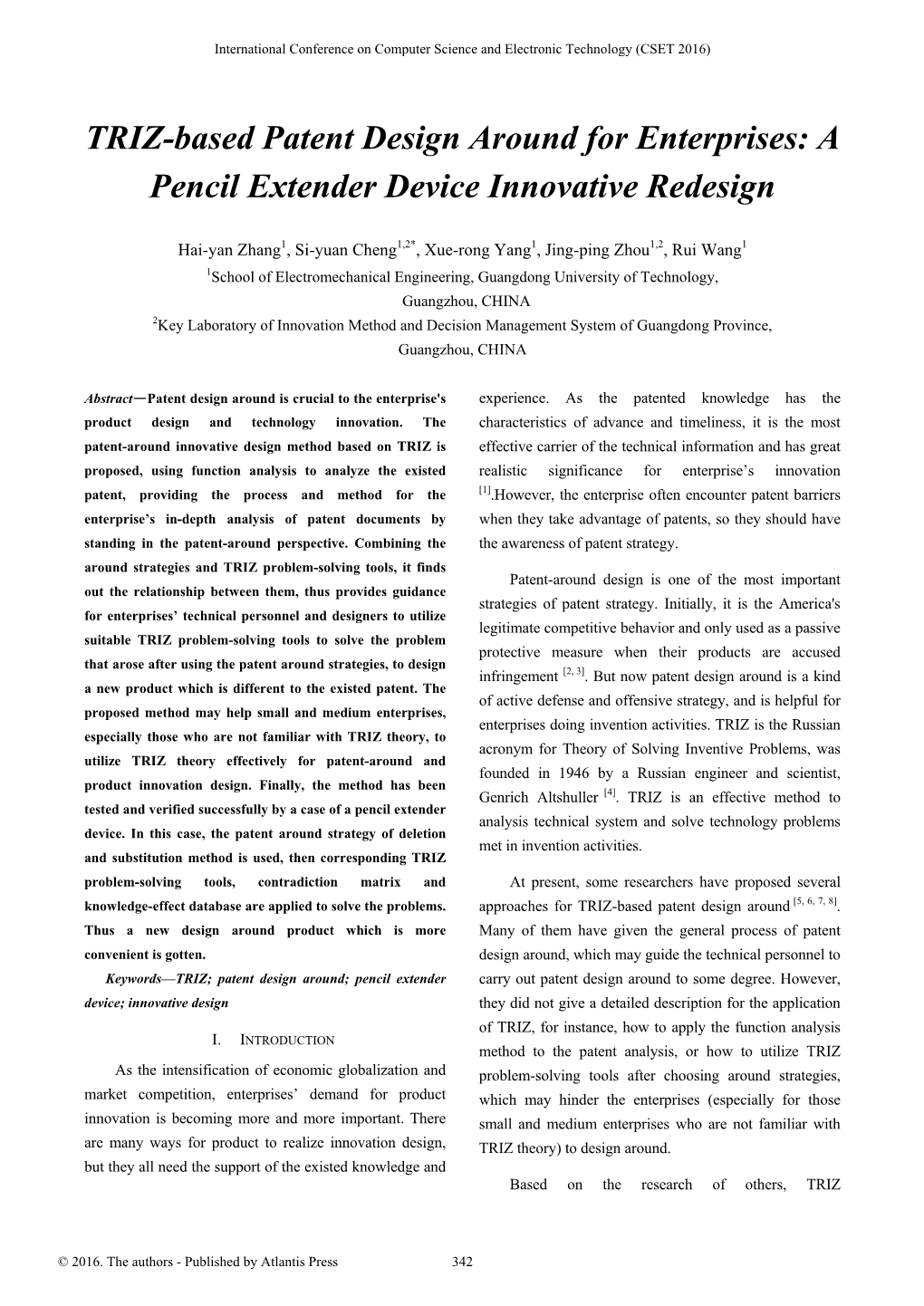 TRIZ-Based Patent Design Around for Enterprises: a Pencil Extender Device Innovative Redesign