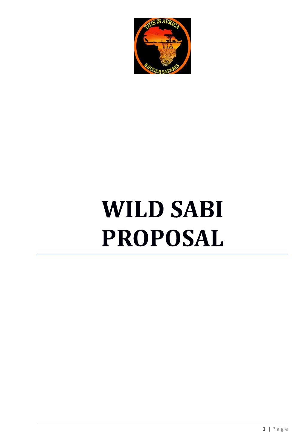 Wild Sabi Proposal