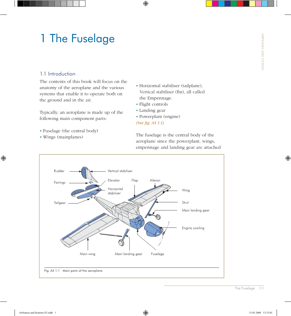 1 the Fuselage AIRFRAMES and SYSTEMS