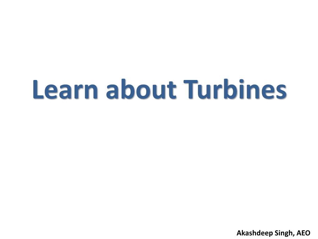 Learn About Turbines