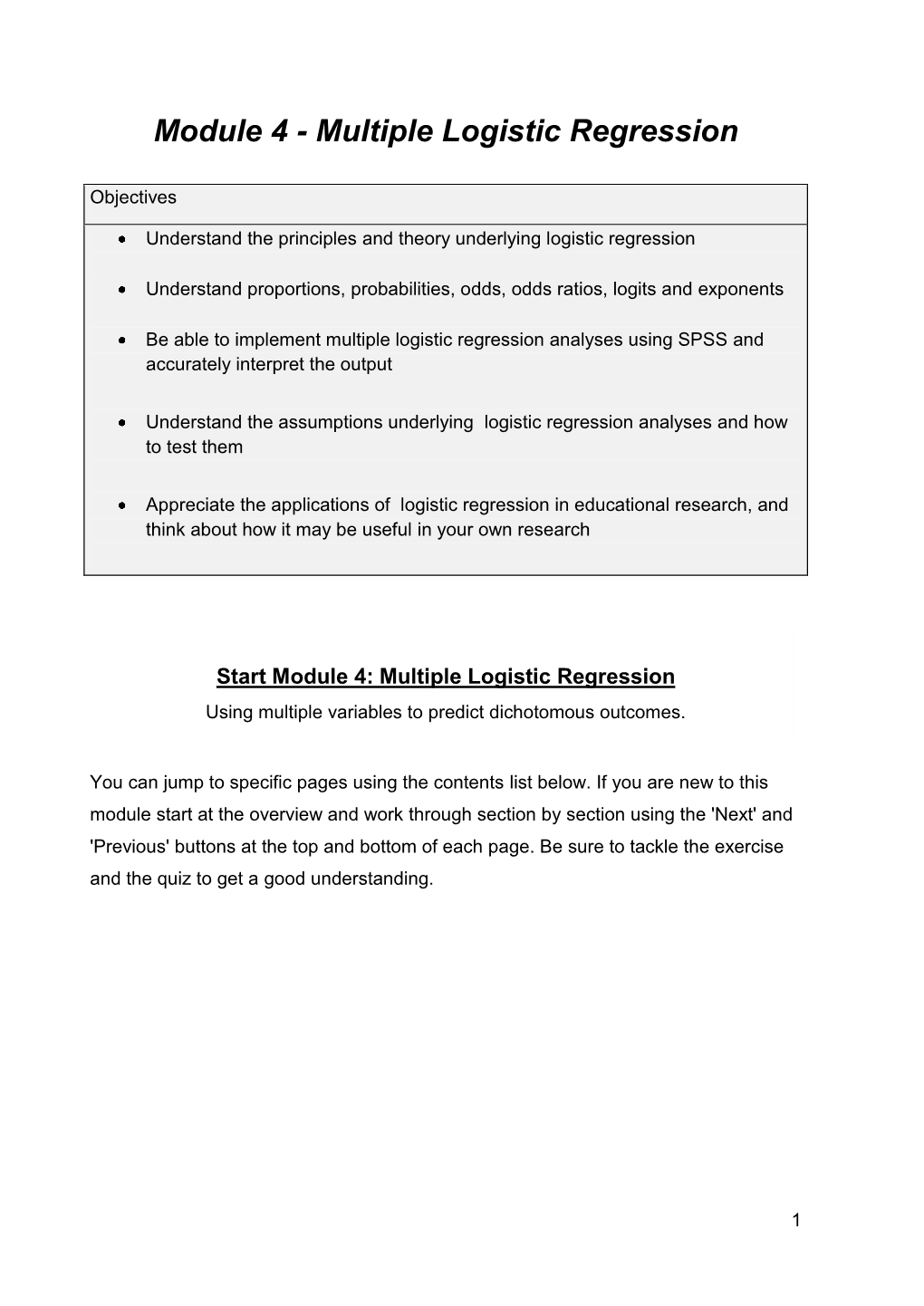 Logistic Regression