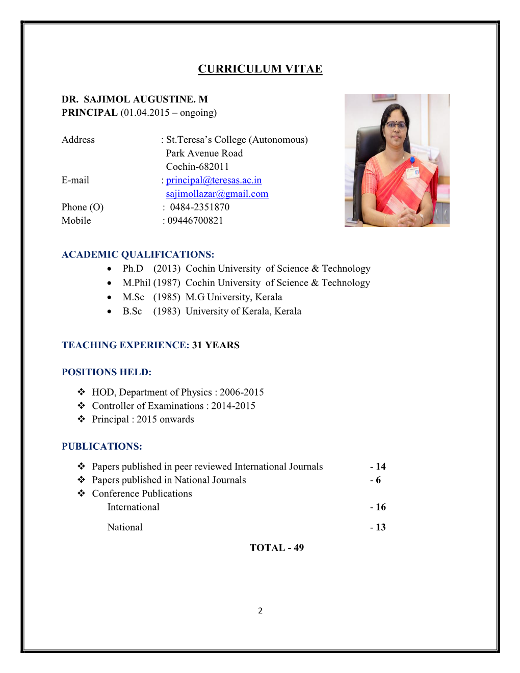 Curriculum Vitae