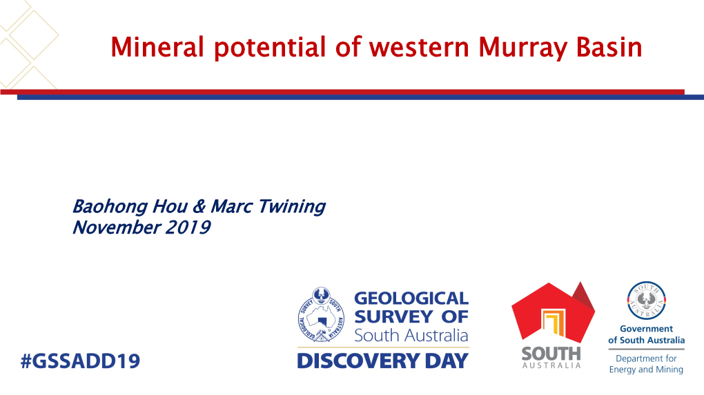 Mineral Potential of Western Murray Basin