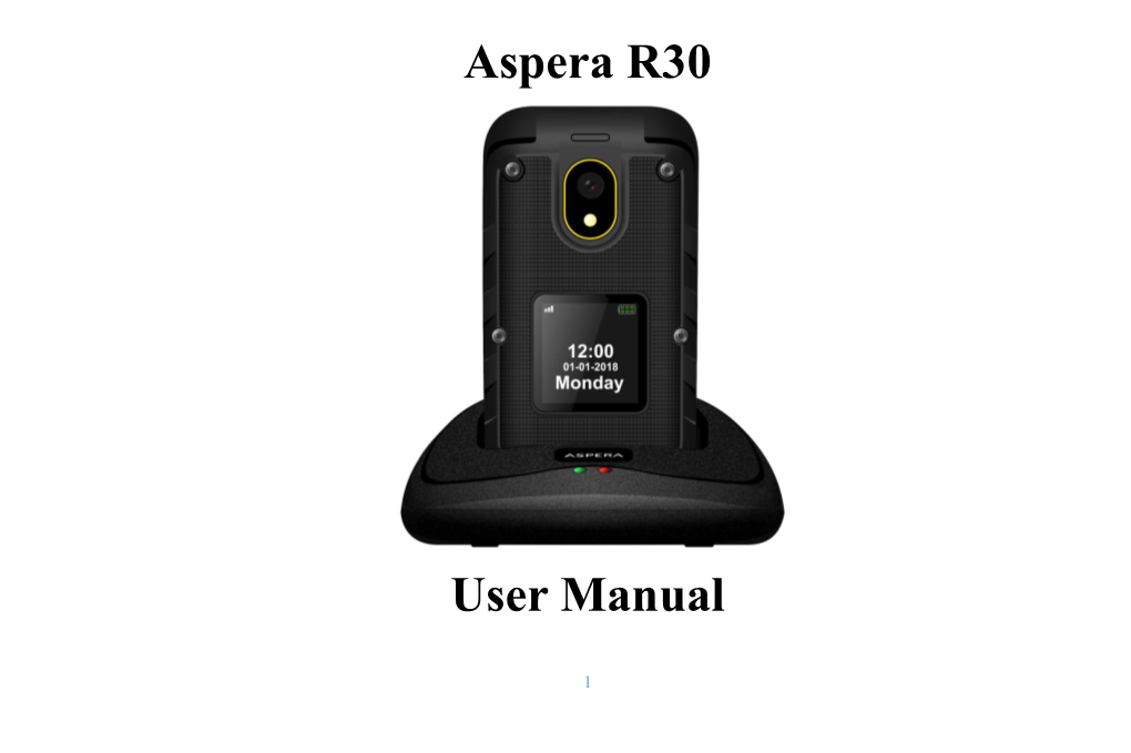 Aspera R30 User Manual