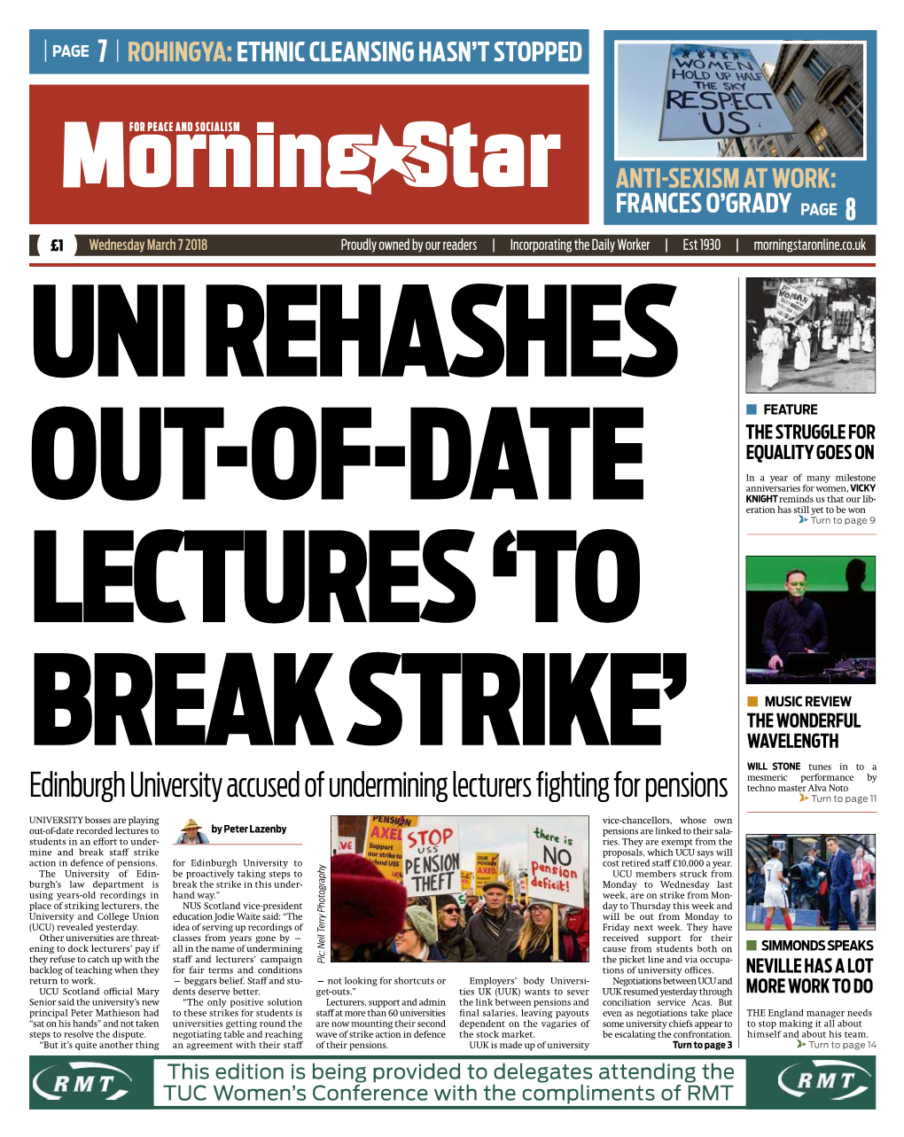 Edinburgh University Accused of Undermining Lecturers Fighting For