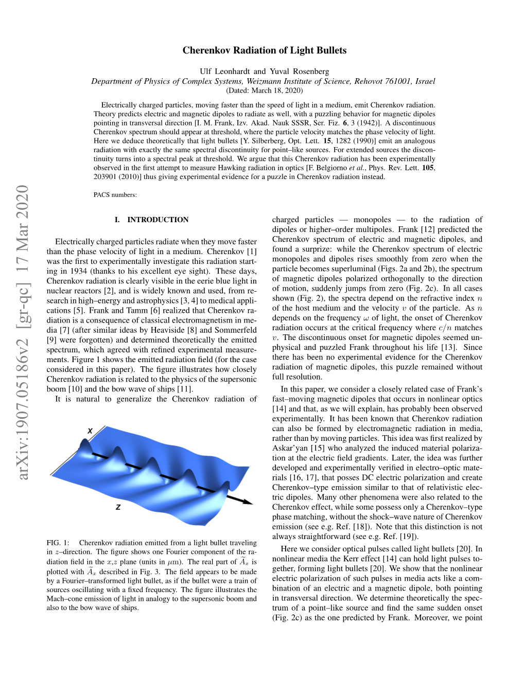 Arxiv:1907.05186V2 [Gr-Qc] 17 Mar 2020