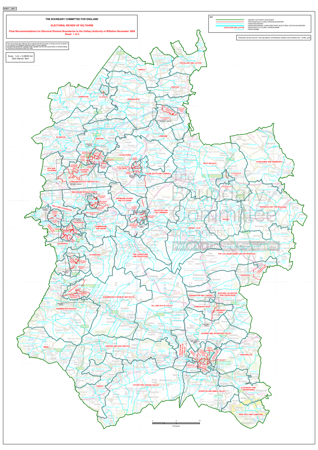 Wiltshire Map Showing New Wards.Pdf