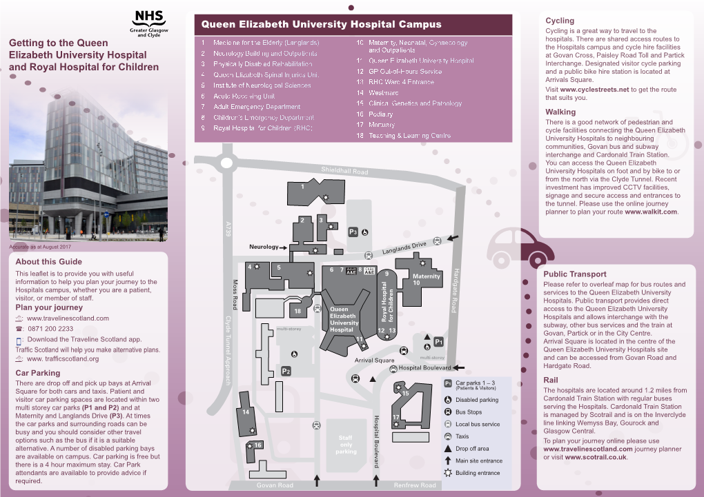 QEUH and RHC Campus Travel Leaflet