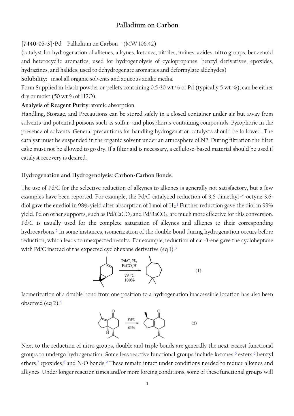 Palladium on Carbon