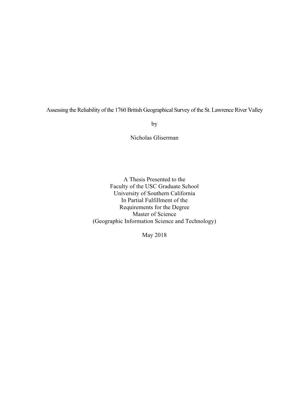 Assessing the Reliability of the 1760 British Geographical Survey of the St