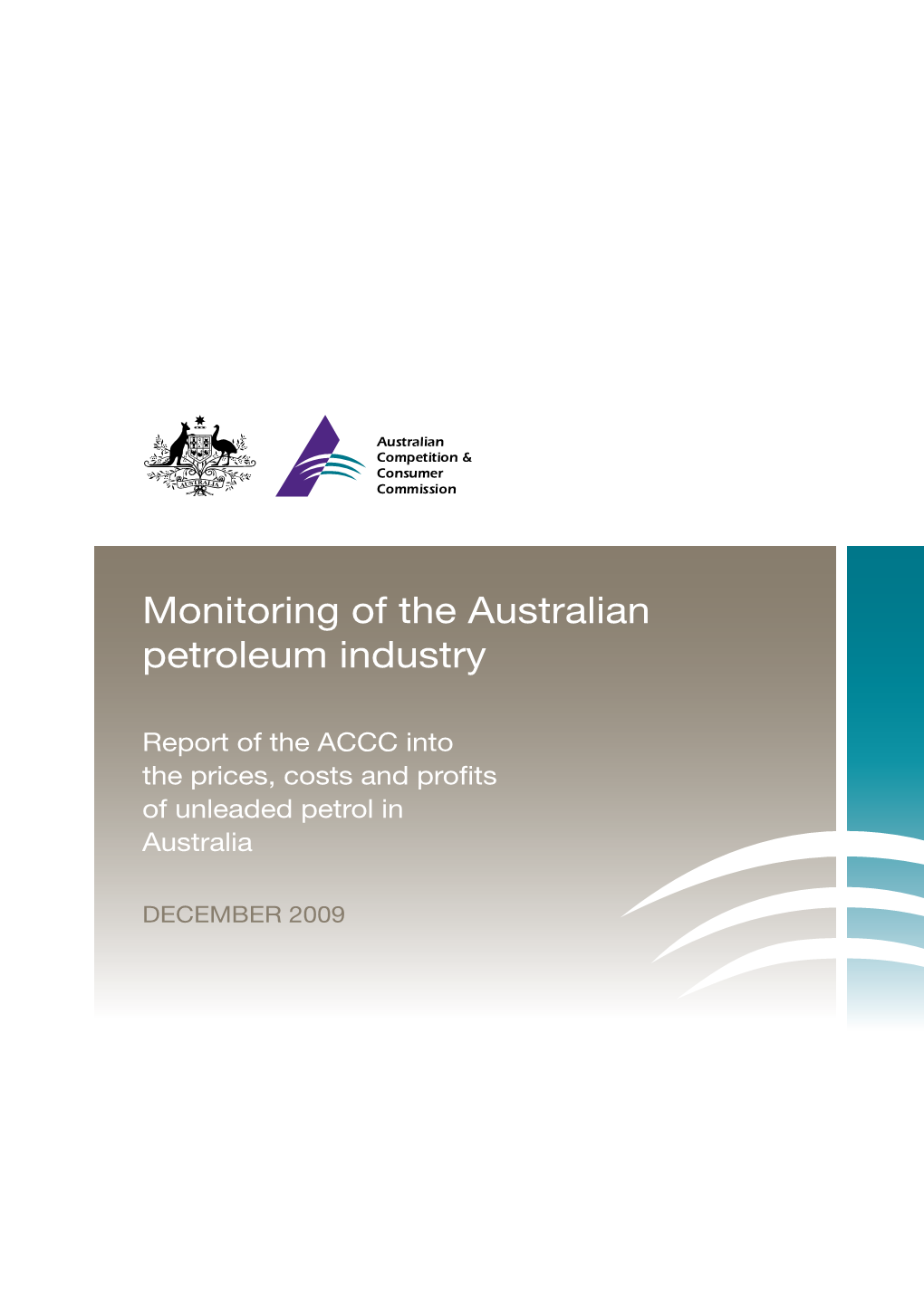 Monitoring of the Australian Petroleum Industry