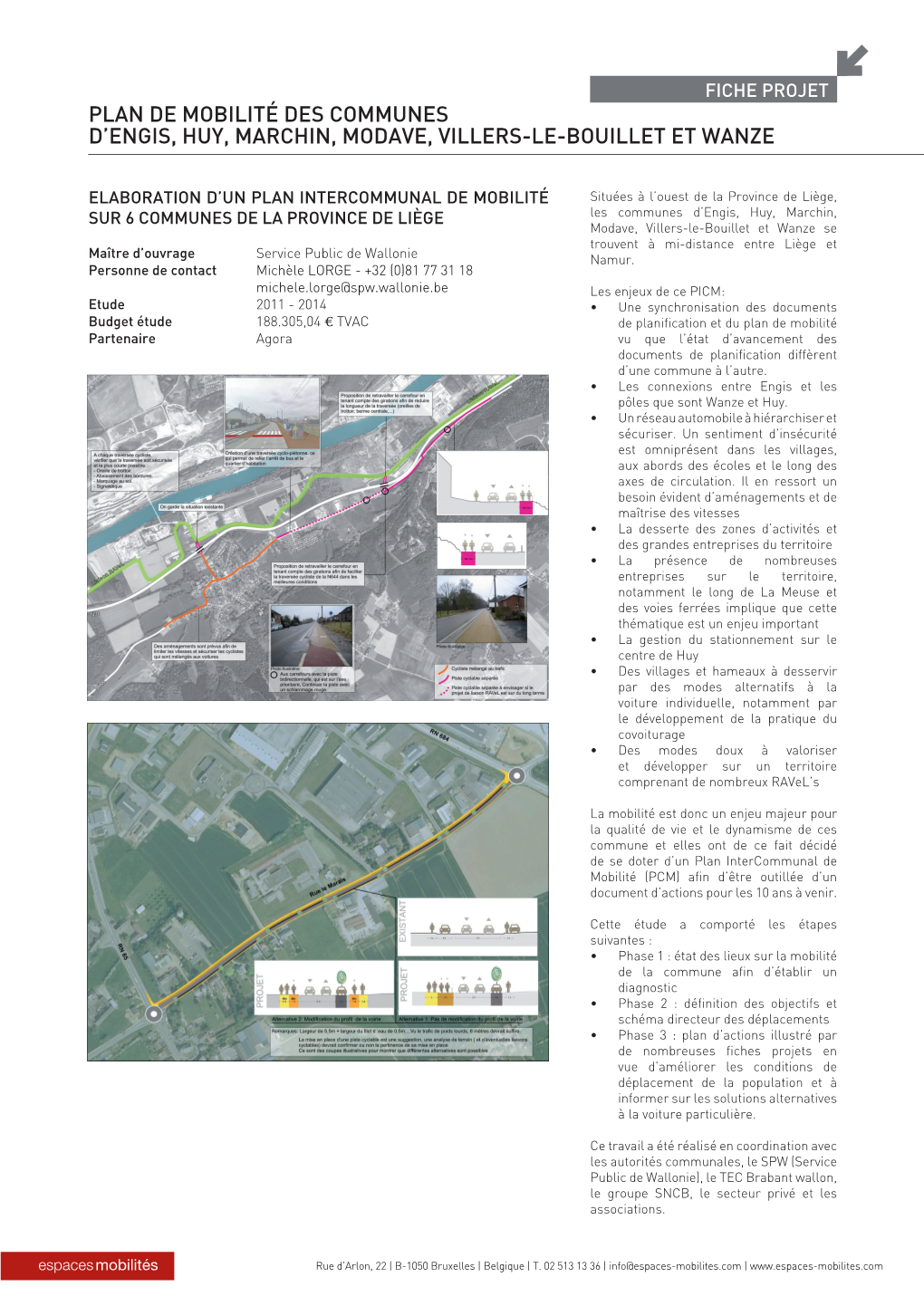 Plan De Mobilité Des Communes D'engis, Huy