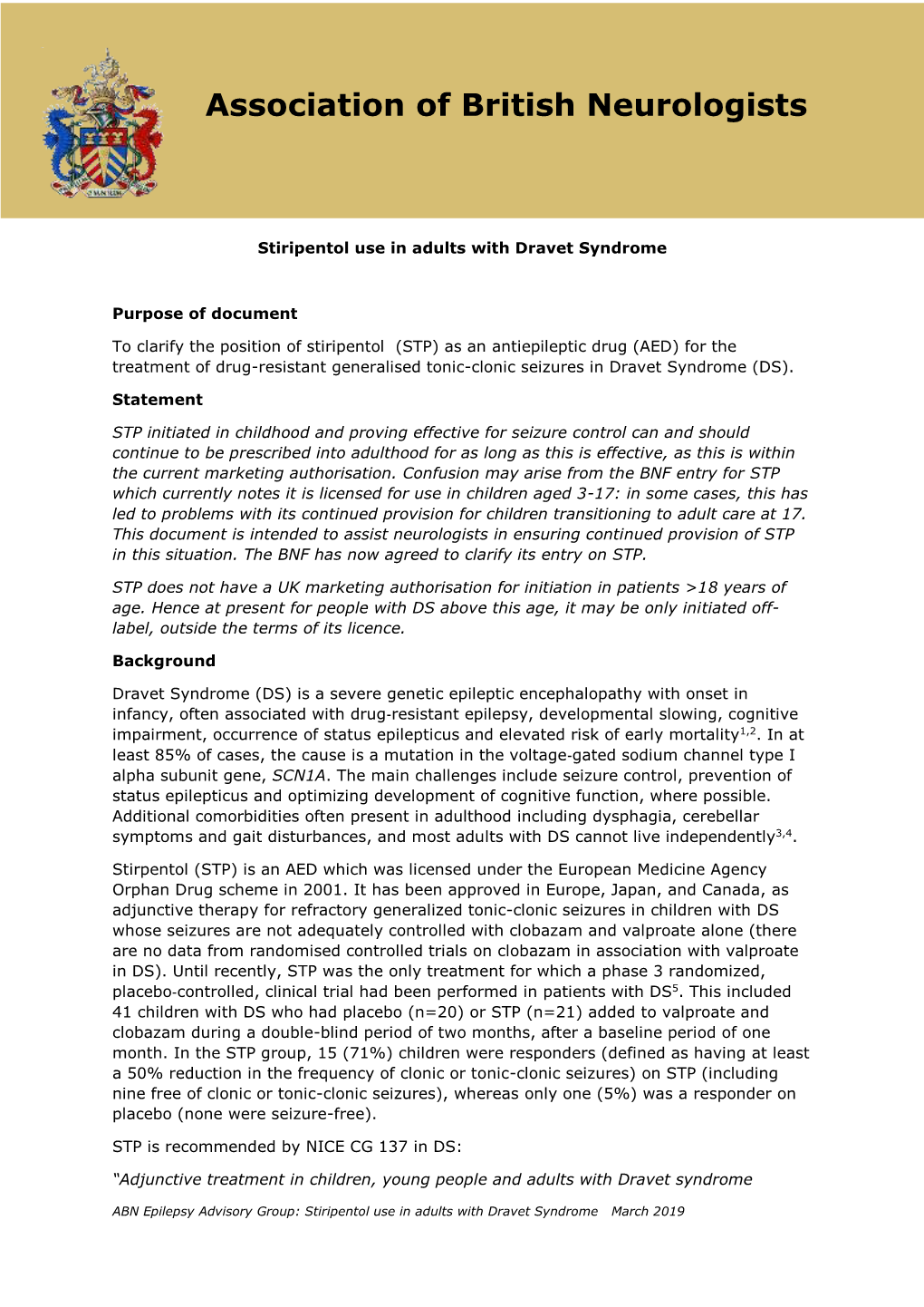 Association of British Neurologists