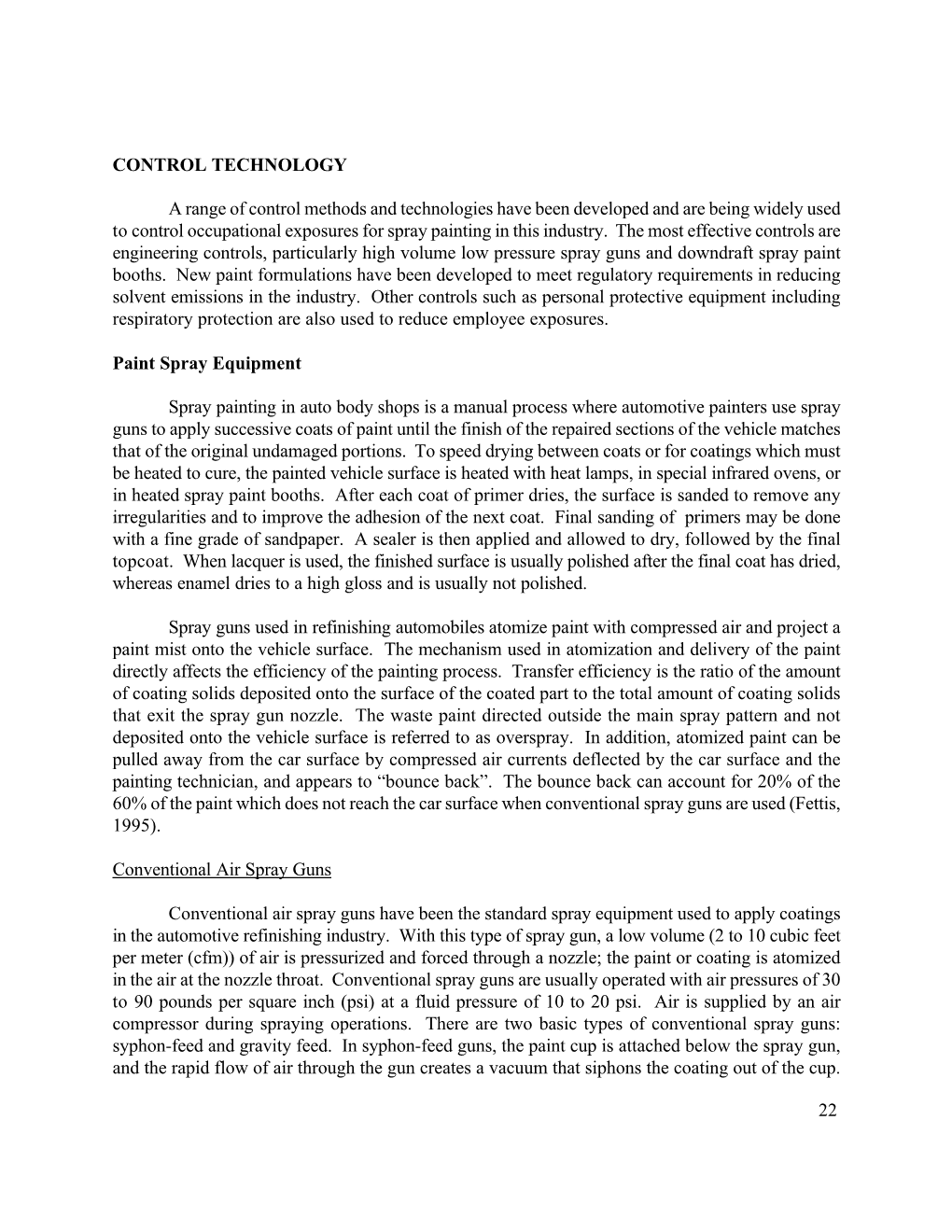 Control Technology, Automotive Refinishing Industry Isocyantes Profile