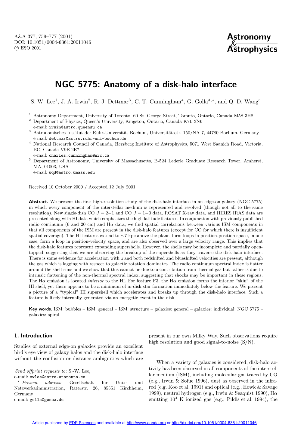 NGC 5775: Anatomy of a Disk-Halo Interface