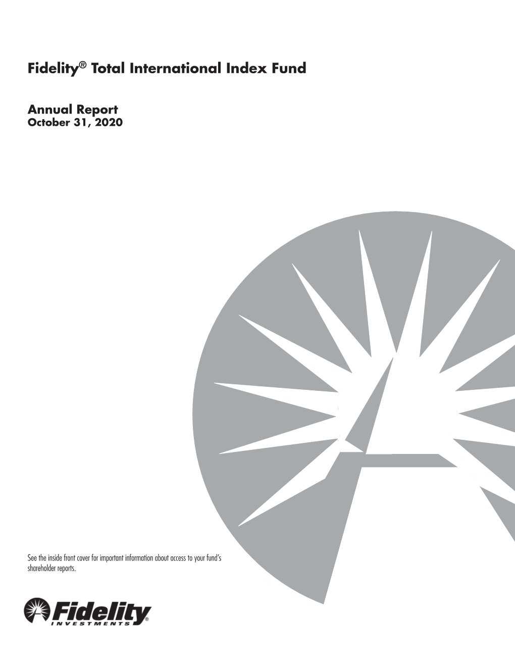 Fidelity® Total International Index Fund