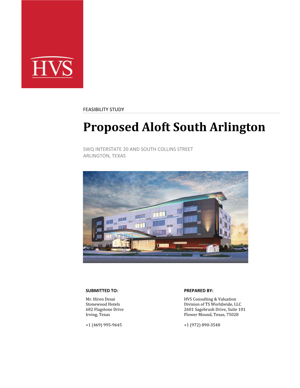 Proposed Aloft South Arlington