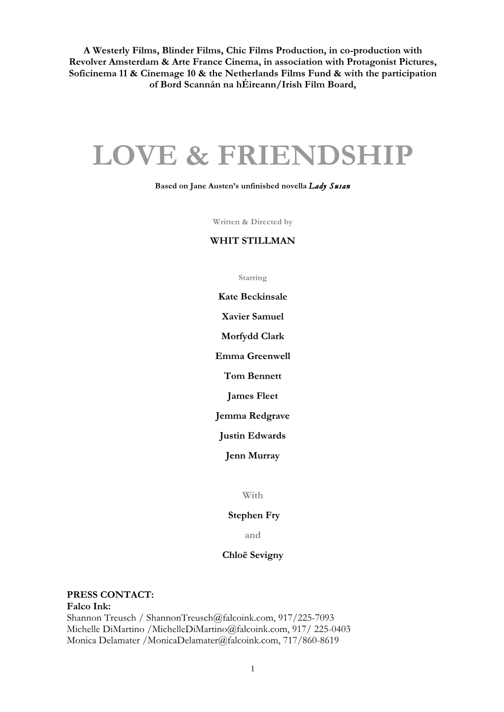 Love & Friendship