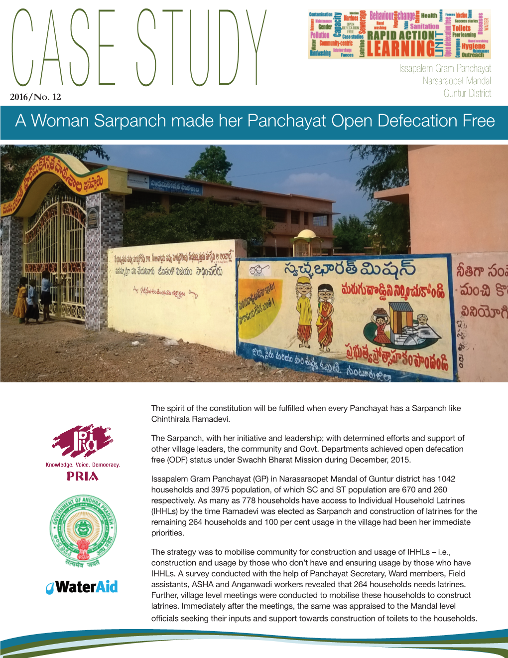 Woman Sarpanch Makes Her Panchayat Open Defecation Free