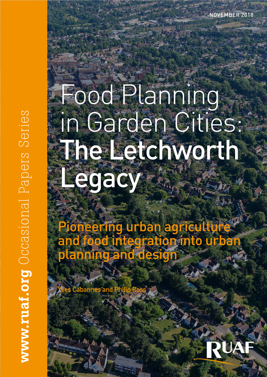 Food Planning in Garden Cities: the Letchworth Legacy, Pioneering Urban Agriculture and Food Integration Into Urban Planning and Design