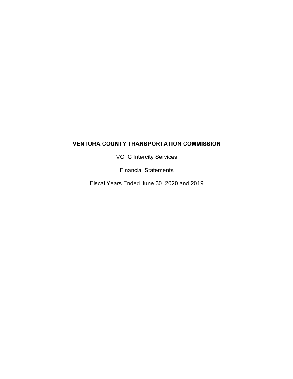 Ventura County Transportation Commission Vctc