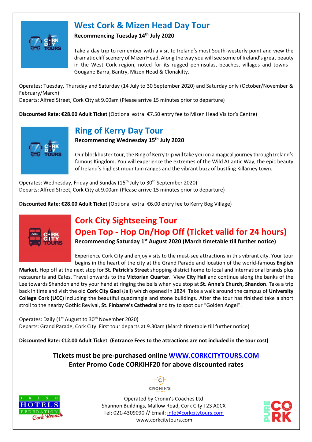 West Cork & Mizen Head Day Tour Ring of Kerry