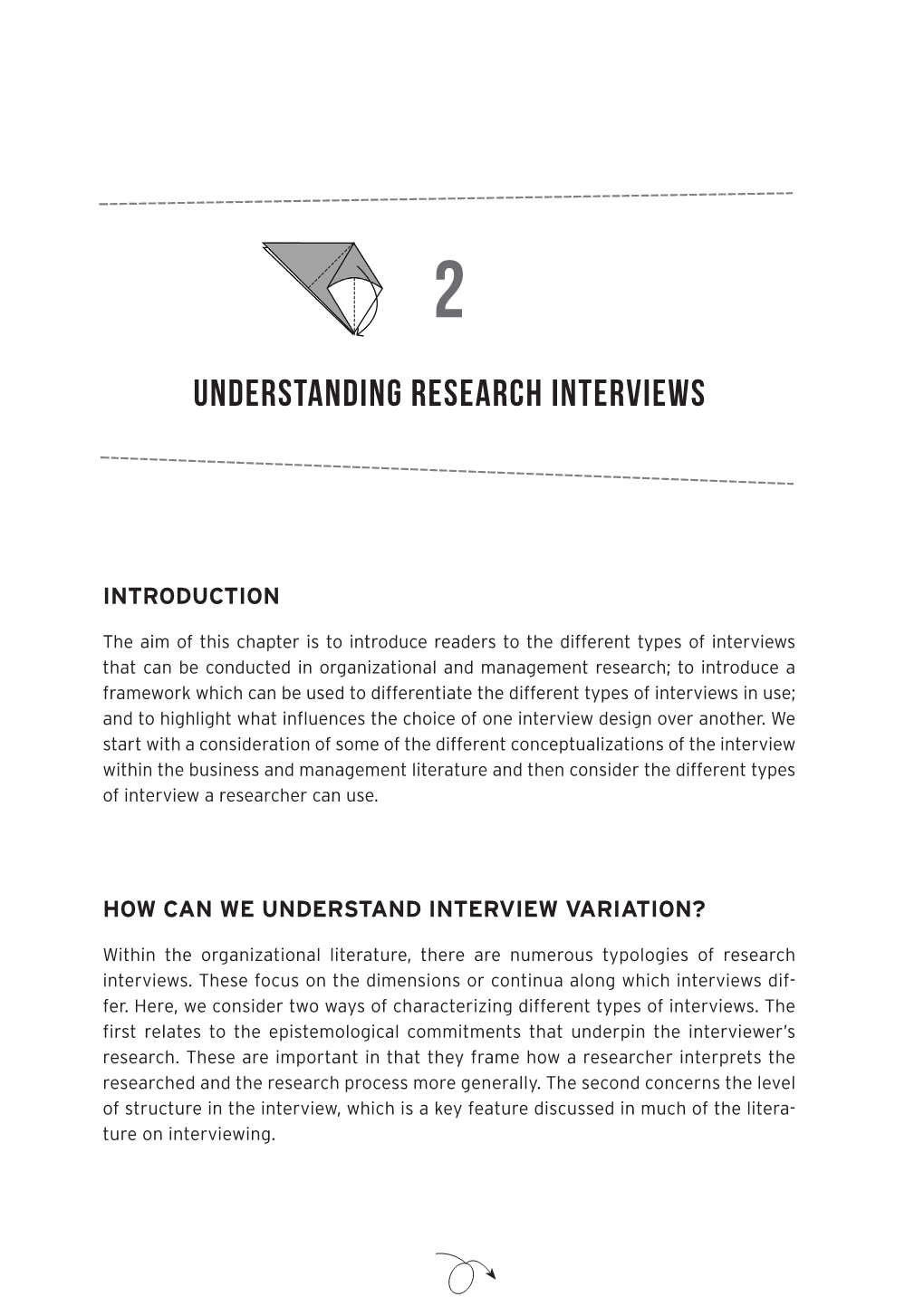 UNDERSTANDING RESEARCH Interviews