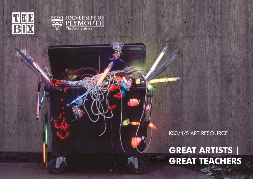 Great Artists | Great Teachers 1 About This Resource