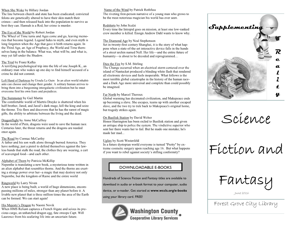 Science Fiction and Fantasy