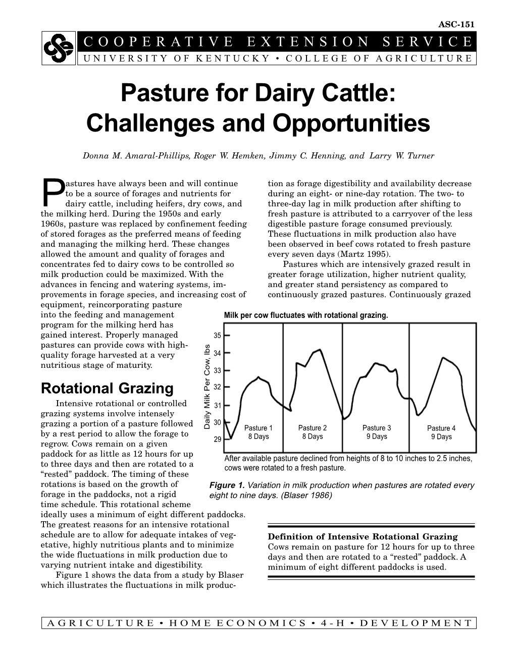 Pasture for Dairy Cattle: Challenges and Opportunities