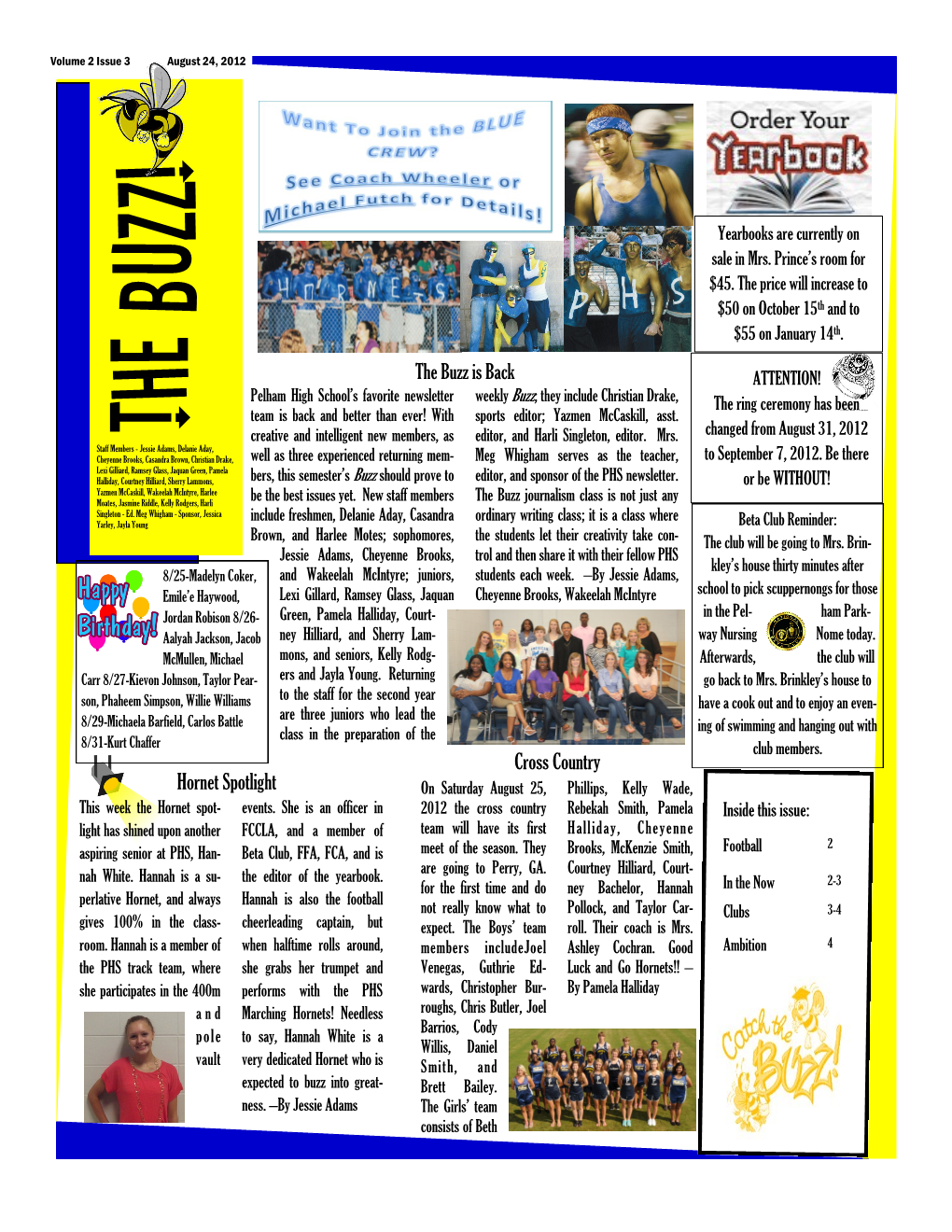 Hornet Spotlight Cross Country