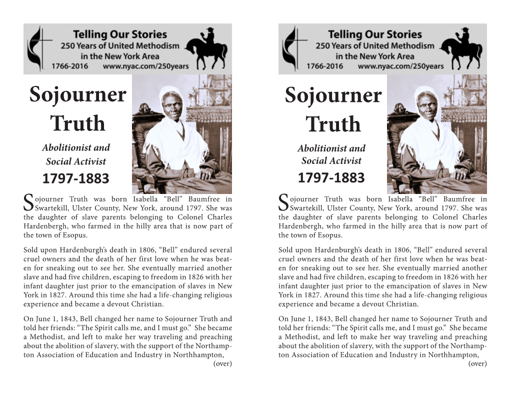 Sojourner Truth Sojourner Truth