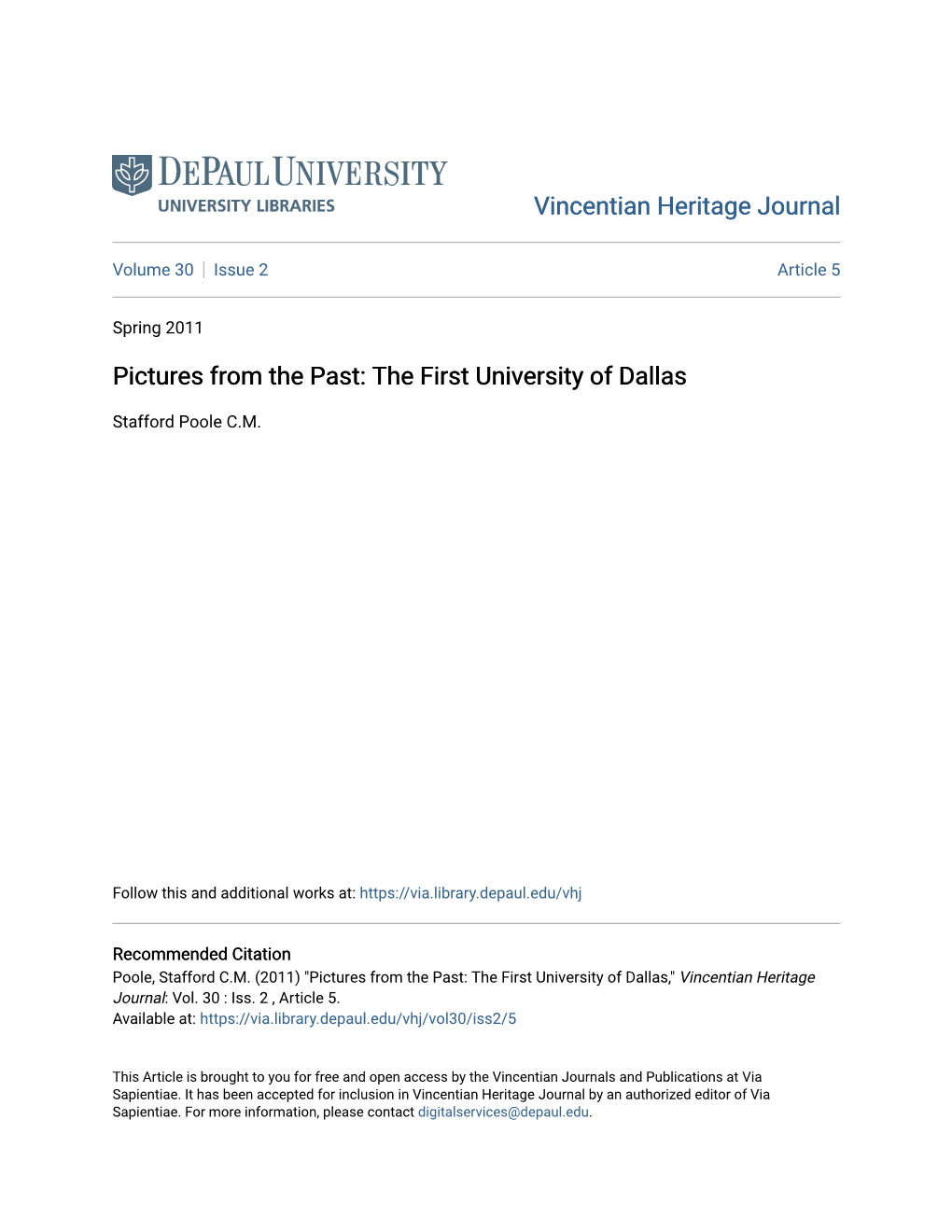 The First University of Dallas